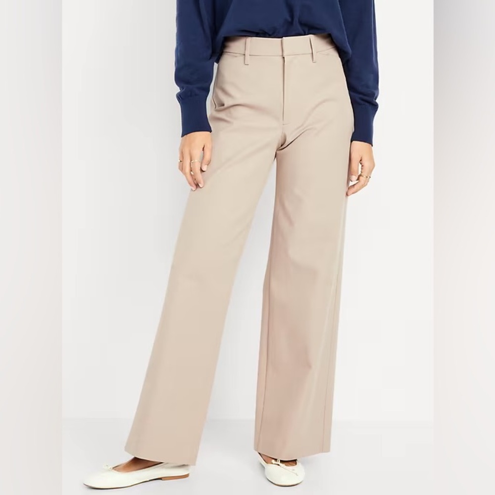 NWT! Old Navy High-Waisted Pixie Super Wide-Leg Pants - 🐛 🩷 #842744